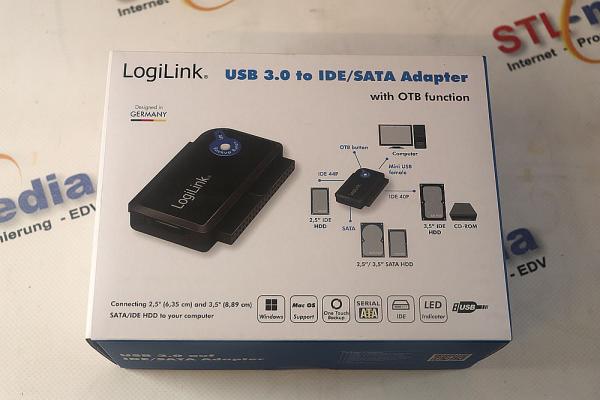 LogiLink AU0028A Kabeladapter USB 3.0 IDE / SATA Schwarz